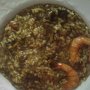 Arroz con setas y gambas